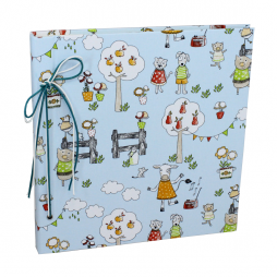 Fotoalbum "im Garten" mit Kordelbindung