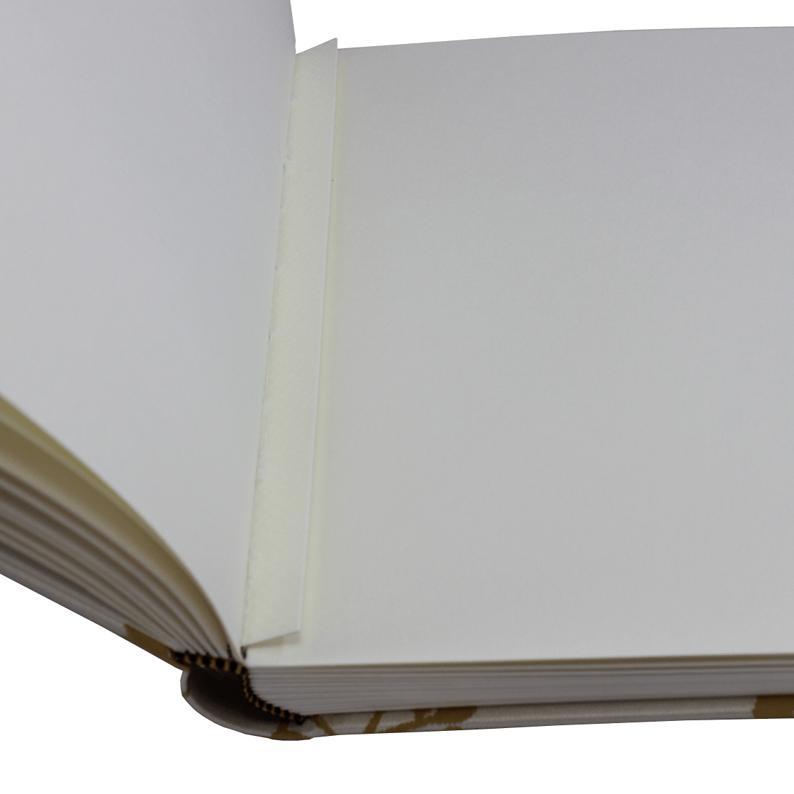 Foto-Gästebuch Francis mit goldenem Webmuster und Satinschleife