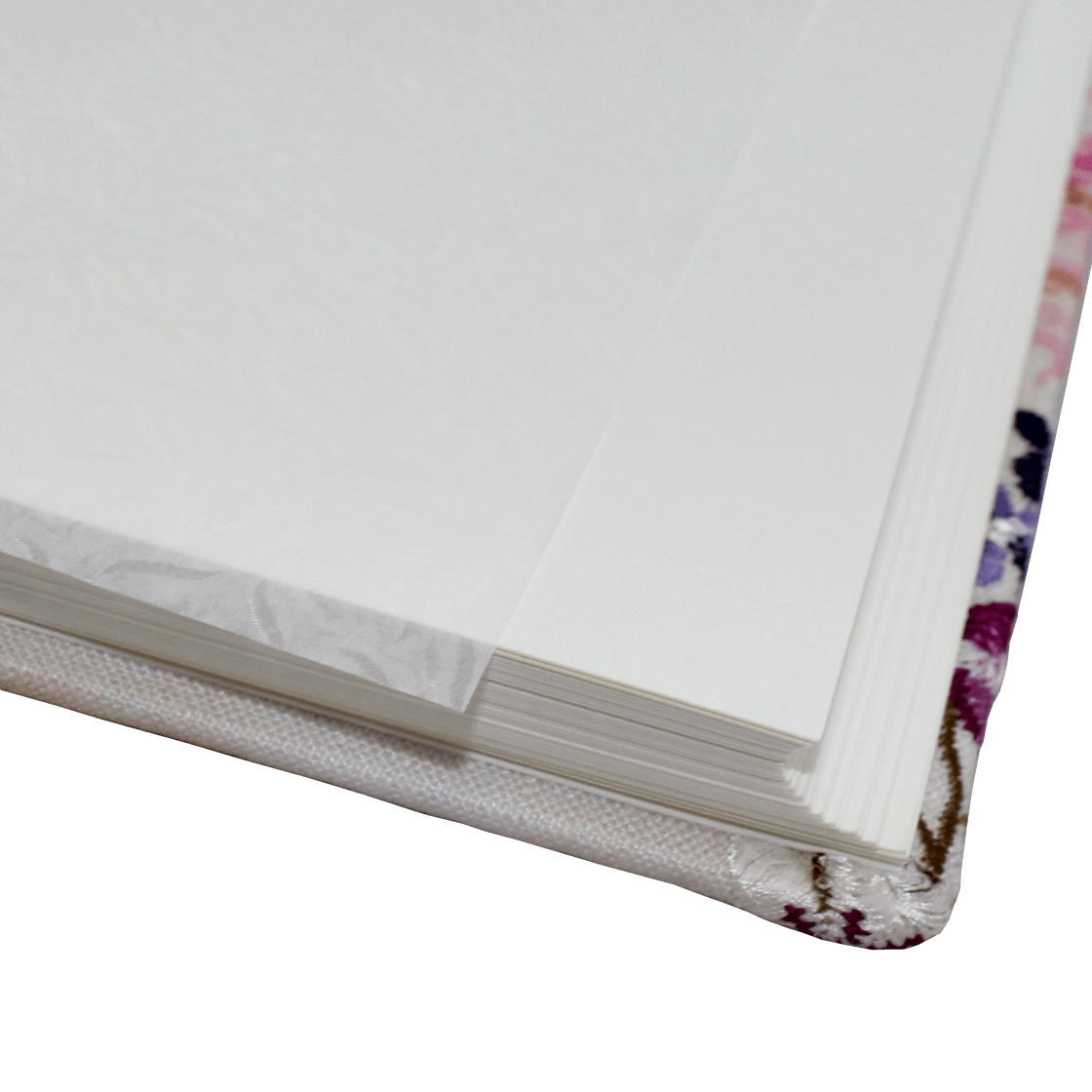 Fotoalbum Milla im Stoffeinband mit gestickten Blumen