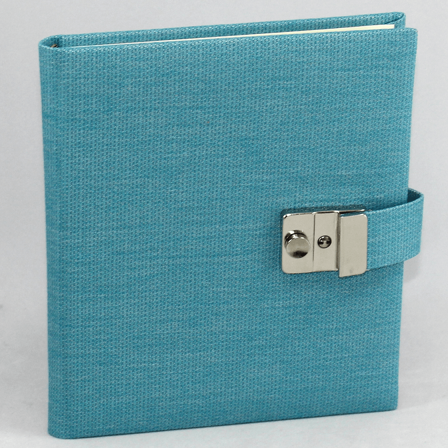 Tagebuch mit Schloss Candy in Blau