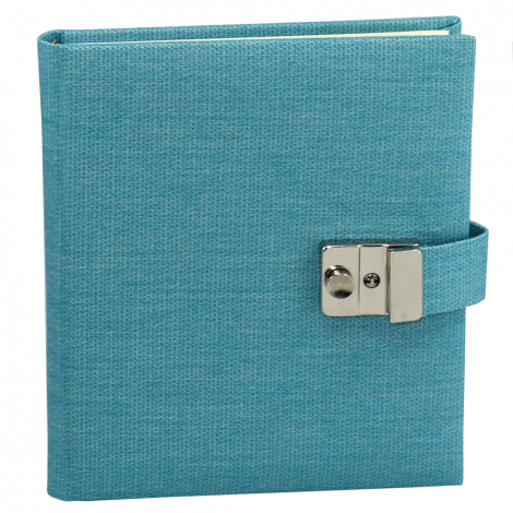 Tagebuch mit Schloss Candy in Blau