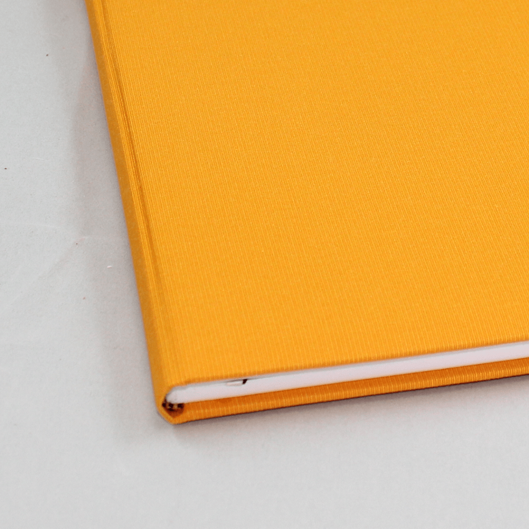 Pagna Gästebuch Orange – Mit Leineneinband, 180 Seiten, Silberprägung, Für Hochzeit, Geburtstag & Events