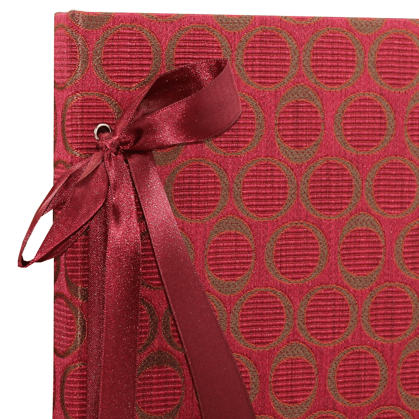 Fotoalbum mit Kordelbindung Roma in bordeaux Rot