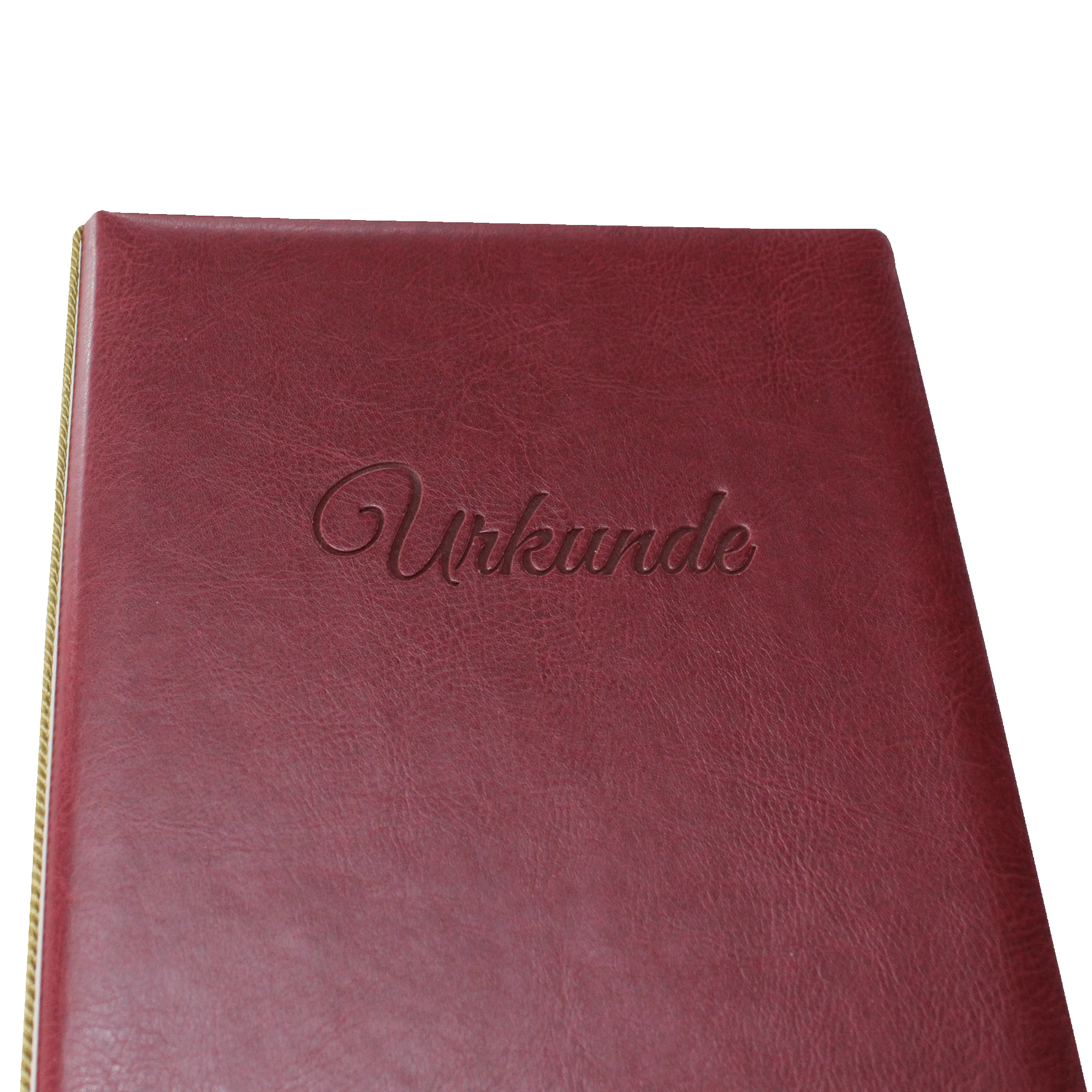 Weinrot-01 Urkundenmappe aus Kunstleder