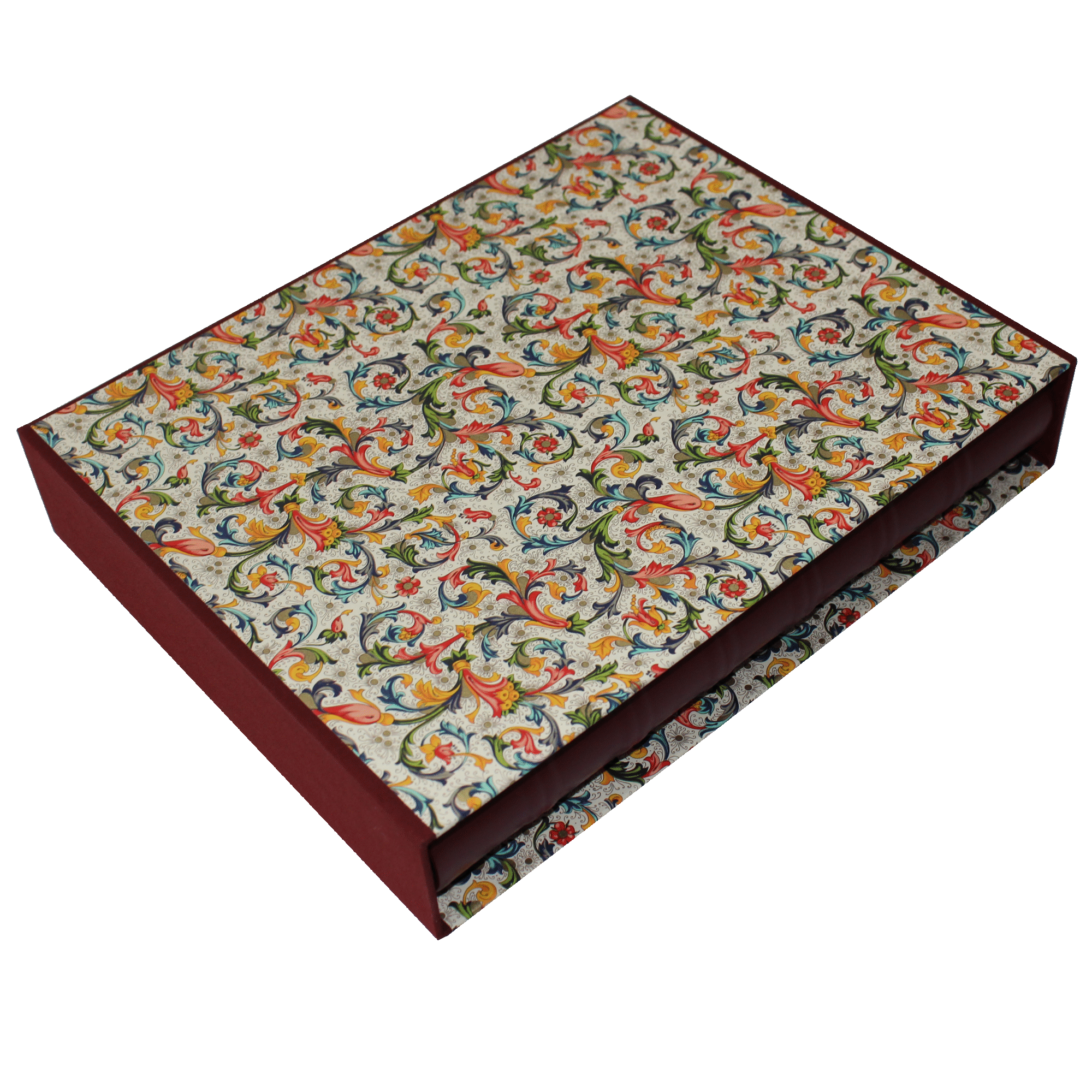 Farblich passender Designschuber Designschuber weinrot