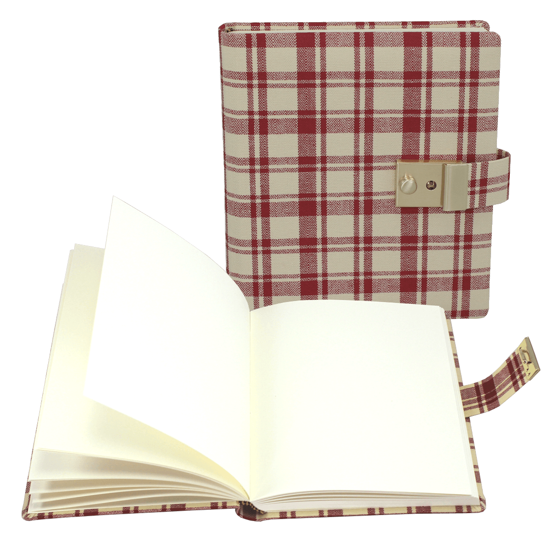 Tagebuch mit Schloss im Anne Frank Stil