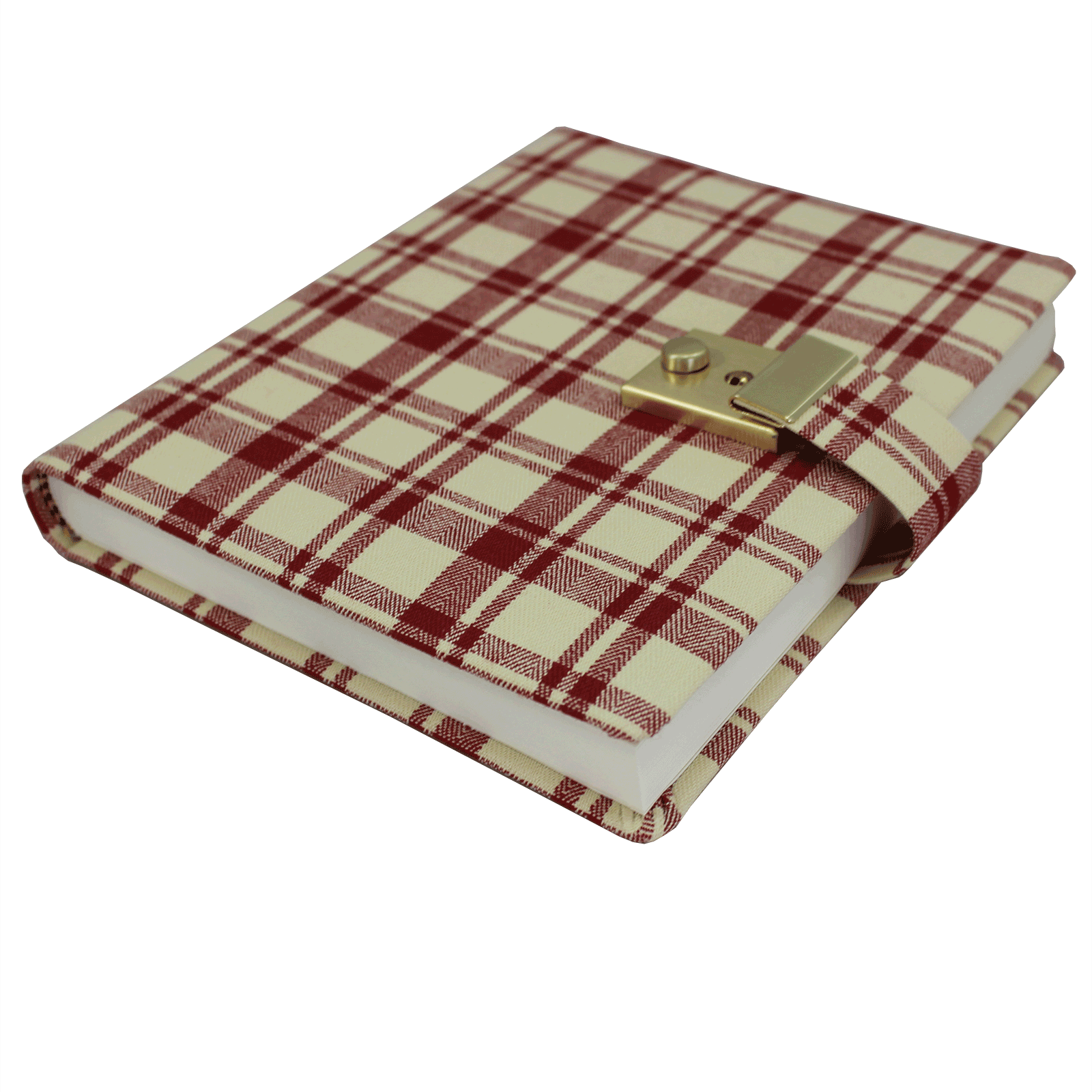 liegend Tagebuch mit Schloss im Anne Frank Stil