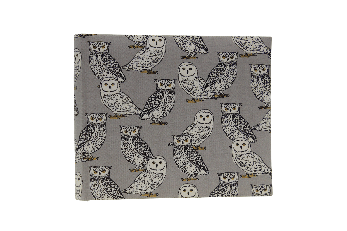 Mini Fotoalbum Graue Eulen