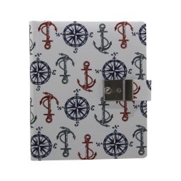 Tagebuch mit Schloss Kompass