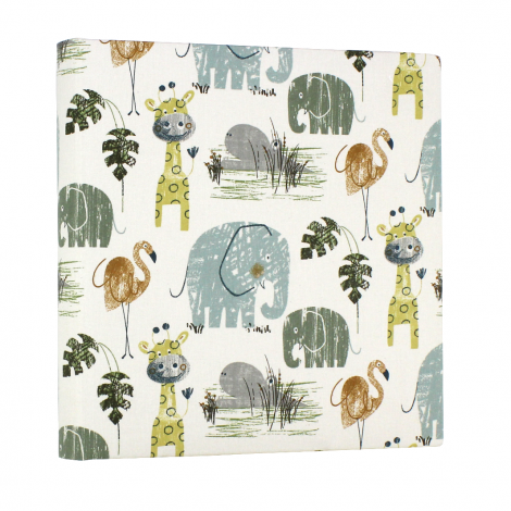 Kinderalbum Safari im Stoffeinband