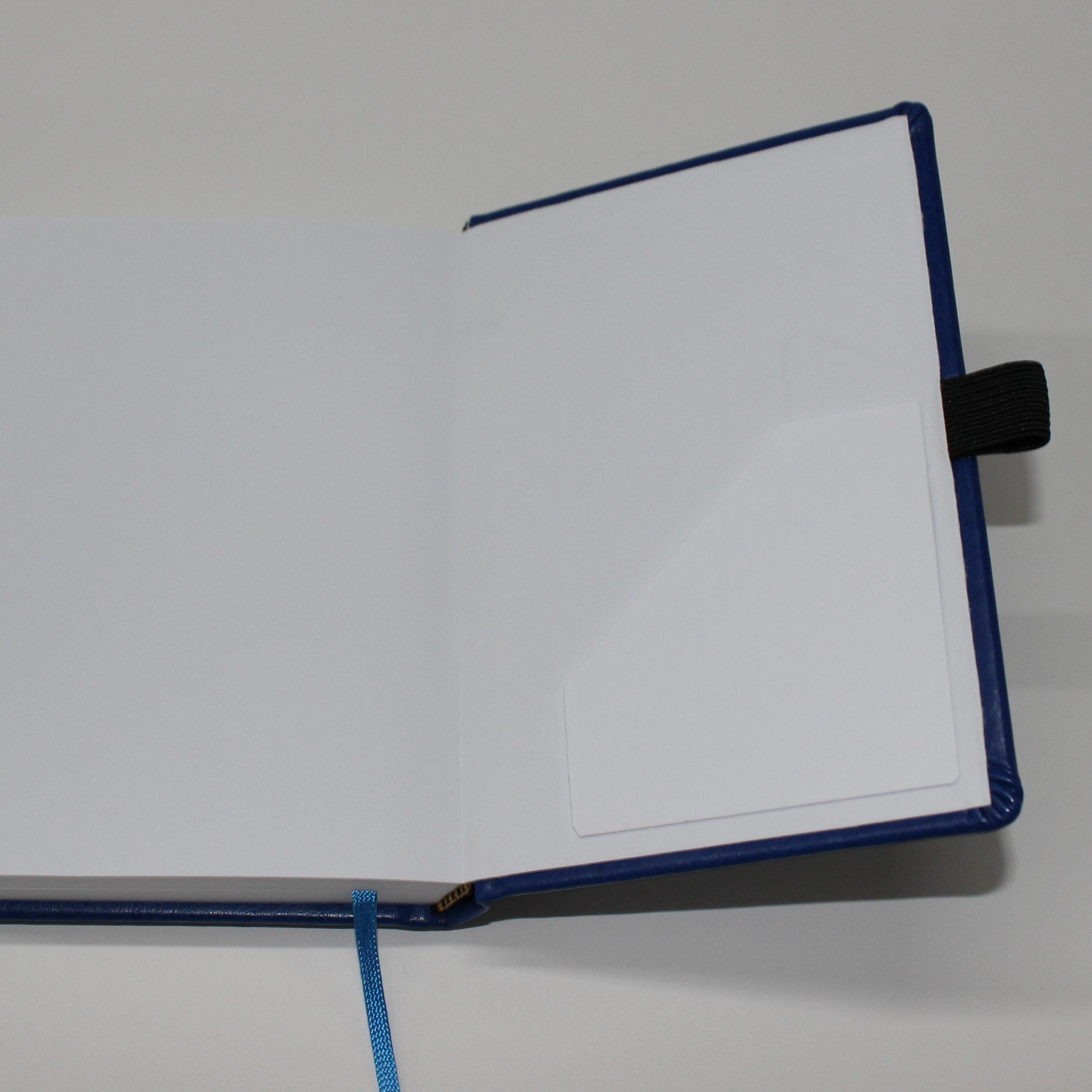 Dauerkalender aus blauem Kunstleder