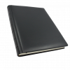 Kondolenzbuch aus schwarzem Leder mit Trauerrand