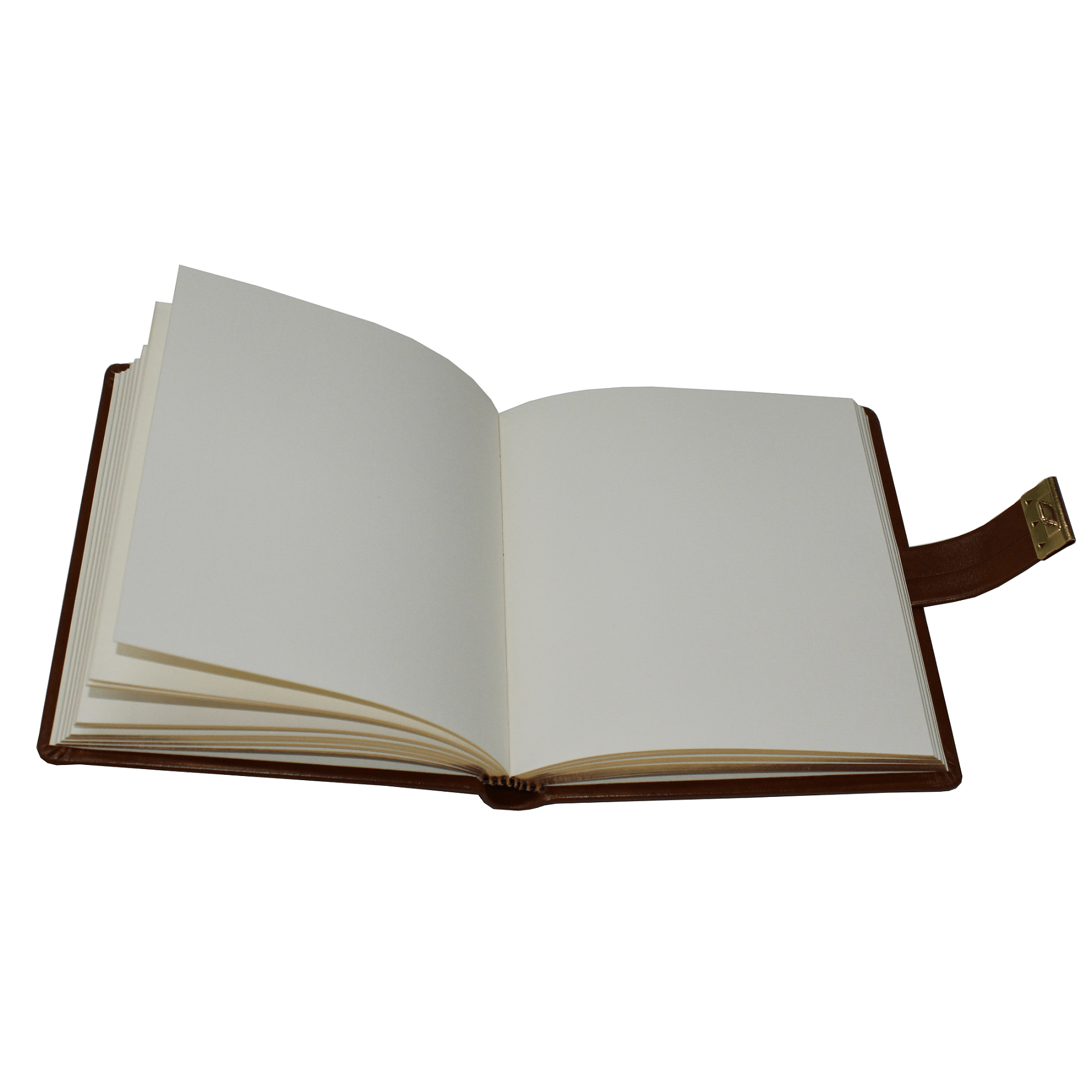 Tagebuch glattes Leder Cognac (25) klein Tagebuch mit Schloss aus glattem Leder mit Goldschnittblock in Cognac mit Blankoseiten