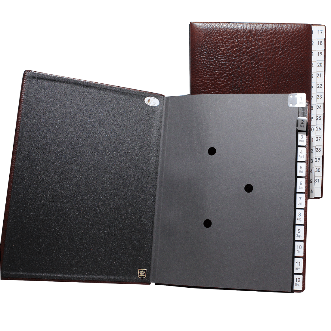 Pultordner aus Schrumpfleder Rustico Set