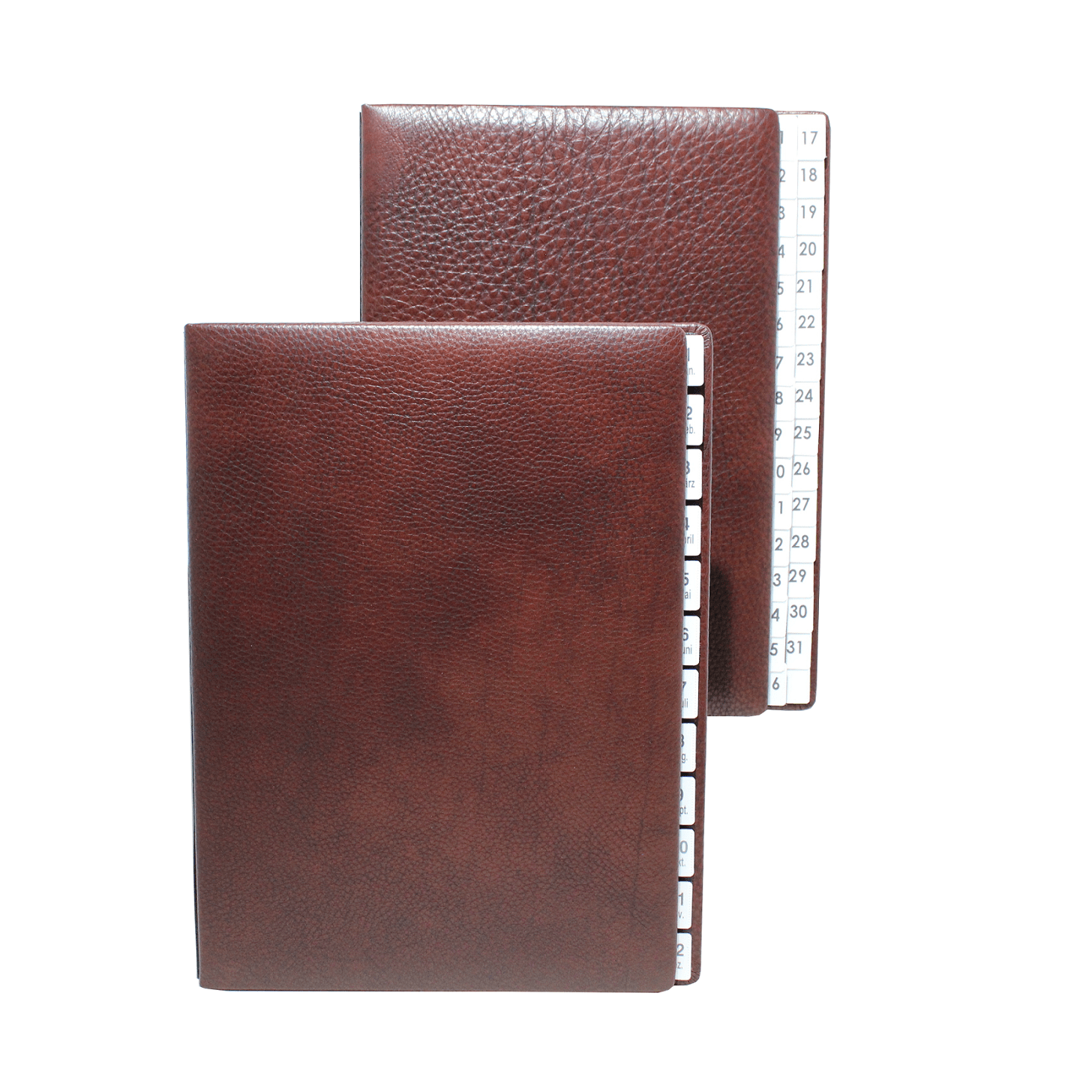 Pultordner Rustico in Rot-Braun