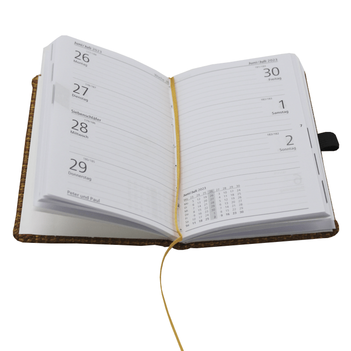 Taschenkalender 3 Taschenkalender Enjoy 2023 DIN A6 in Orange