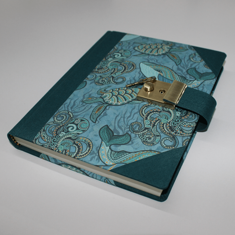 Tagebuch Meeresbewohner mit Schloss