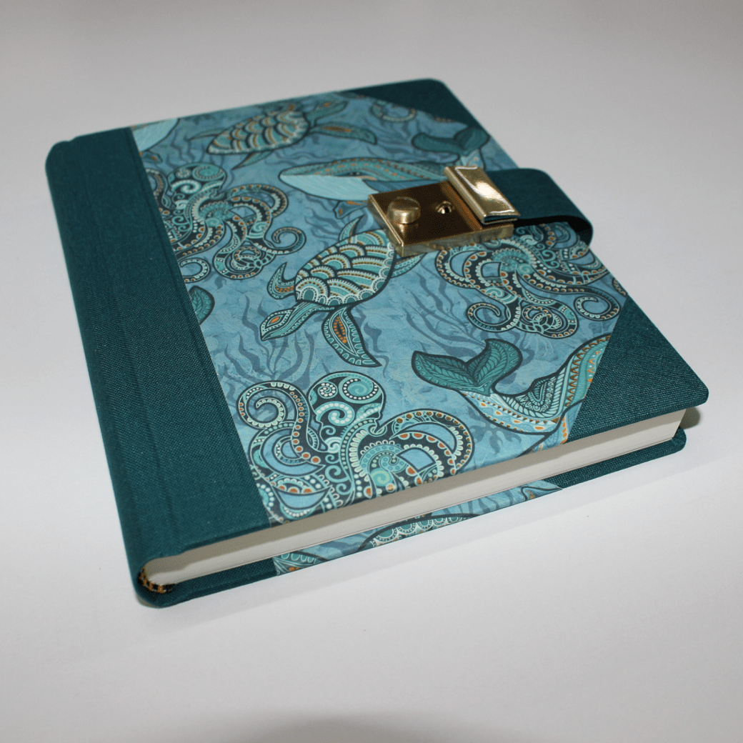 Tagebuch Meeresbewohner mit Schloss