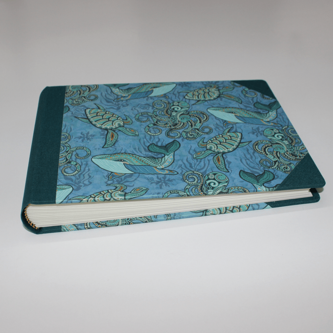 RunderBuchrücken Fotoalbum Meeresbewohner quer