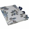 Gästebuch Valerie mit Blumenmotiven und blauer Satinschleife
