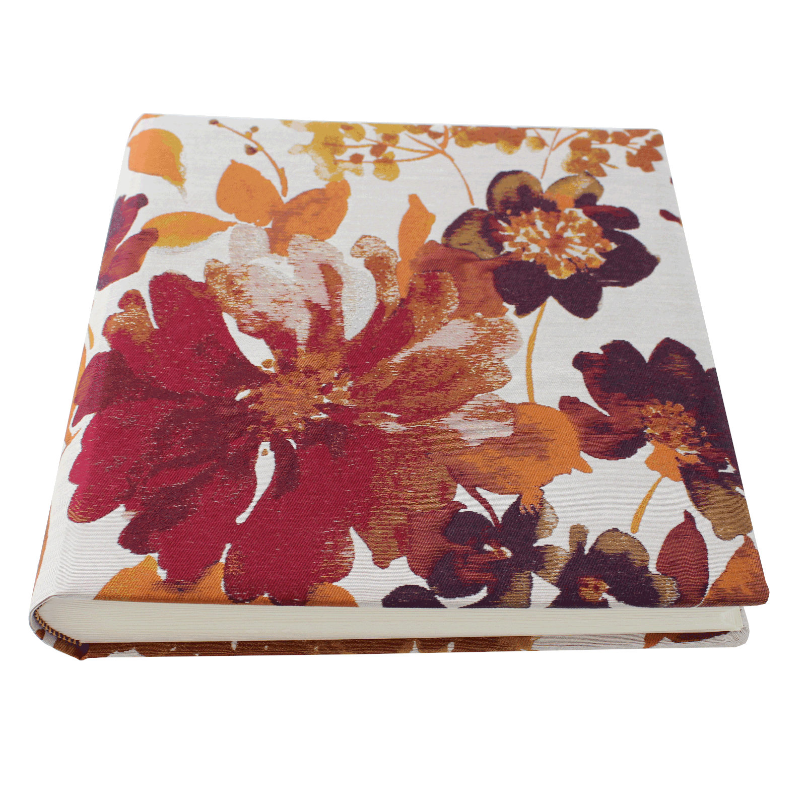 Fotoalbum Magnolie mit blumigem Webmuster