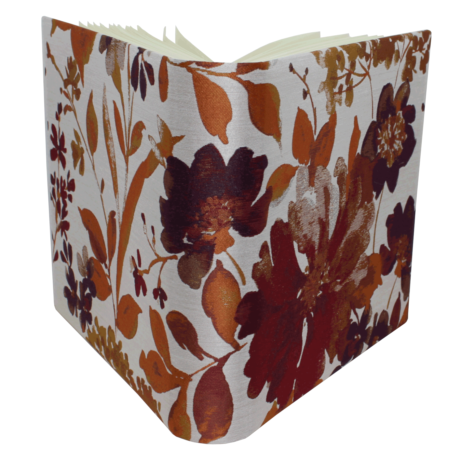 Fotoalbum XL Magnolie mit blumigem Webmuster