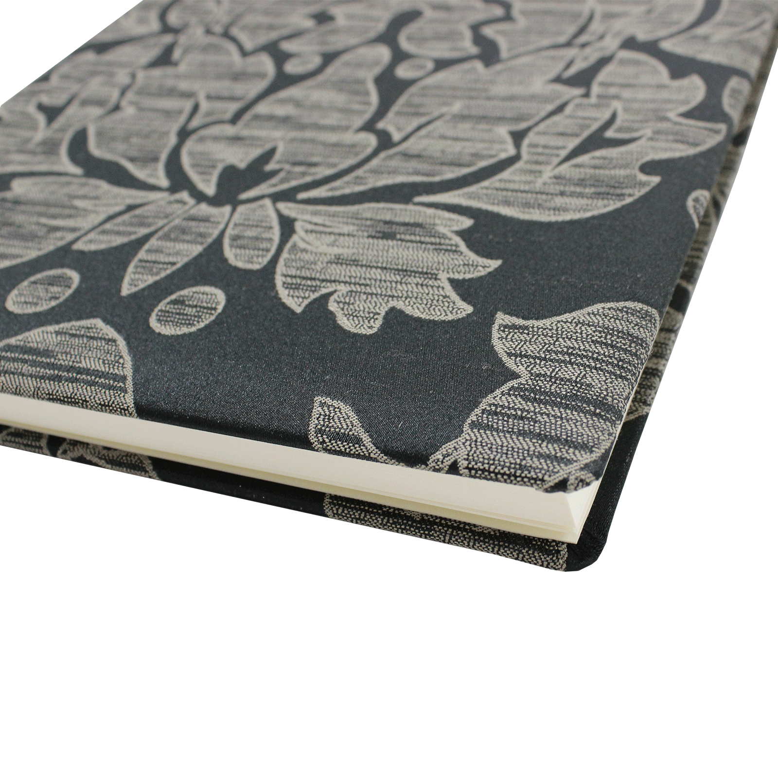 ecke Gästebuch Capriccio mit Baumwolleinband im Hochformat