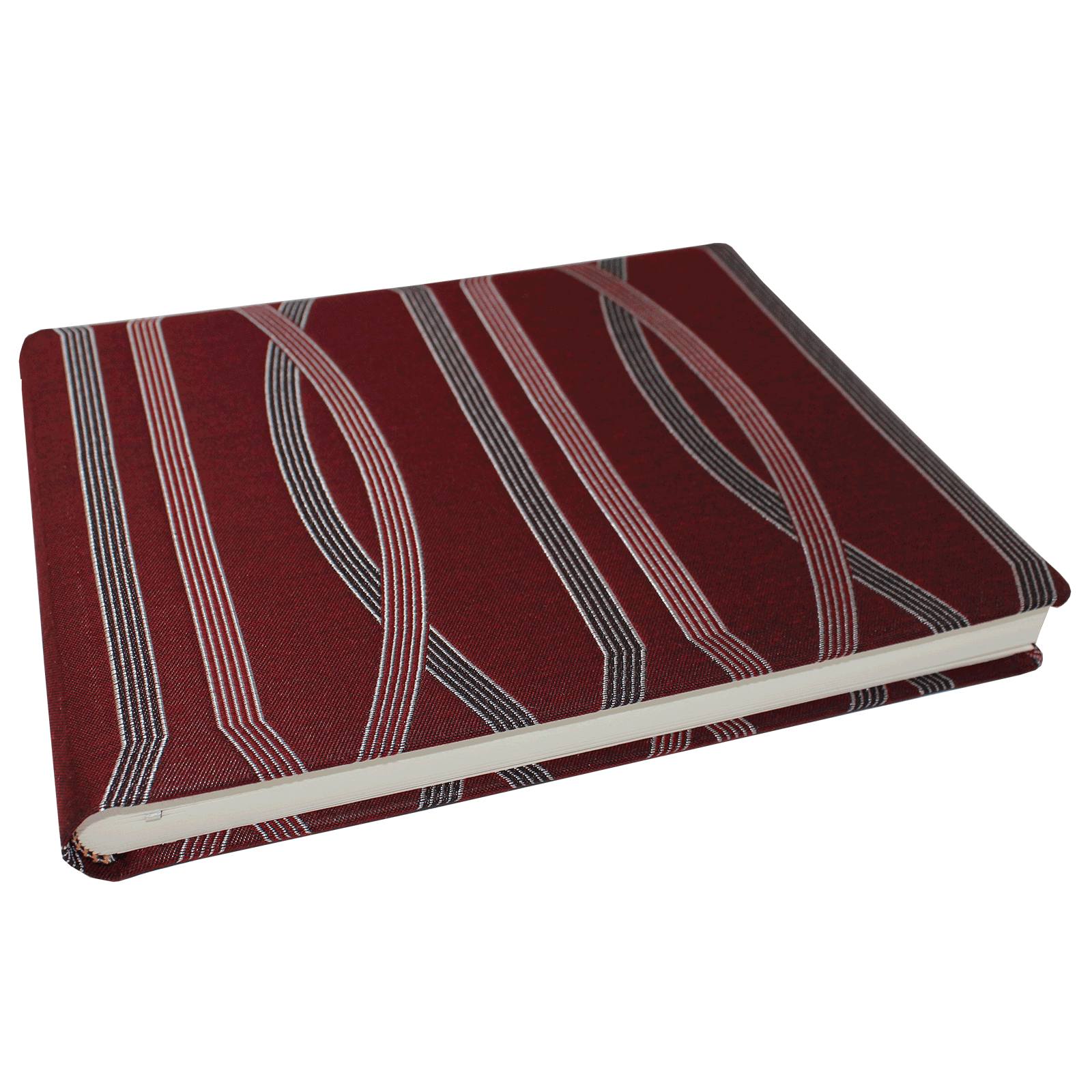 liegend Gästebuch Villa im Seide-Baumwolleinband