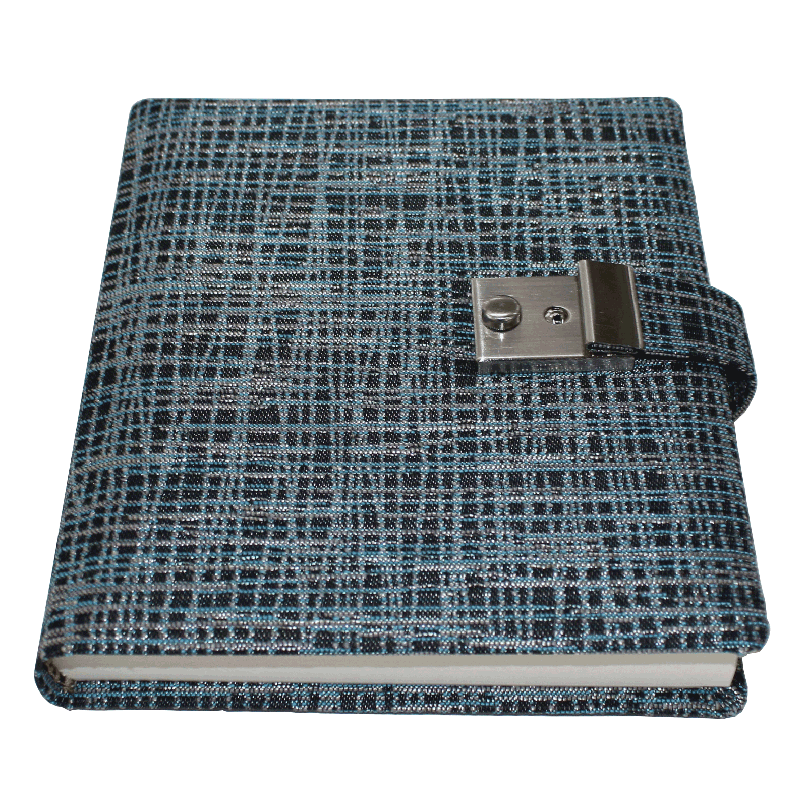 Tagebuch mit Schloss Tessy in Blau-Silber