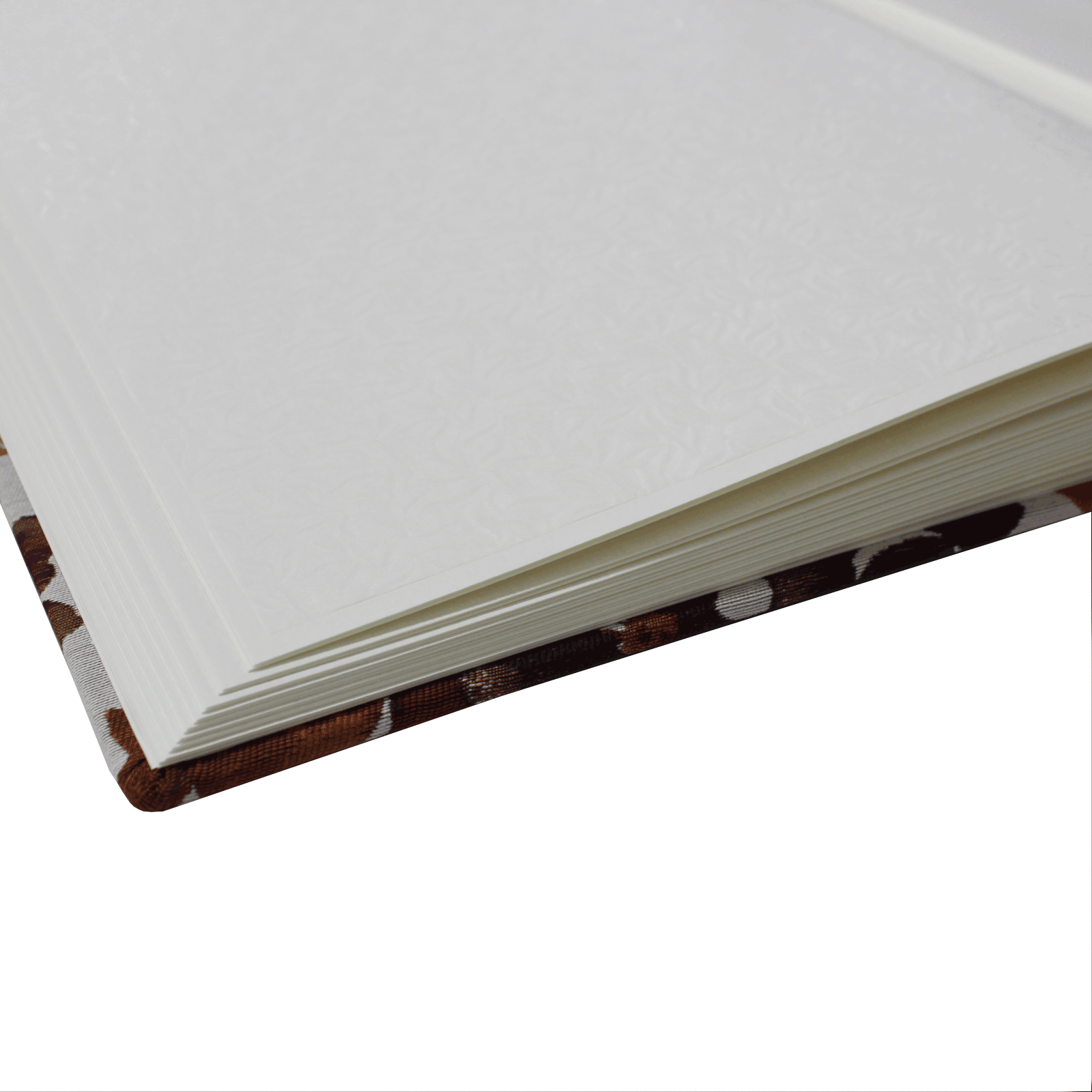 Fotoalbum XL Magnolie mit blumigem Webmuster