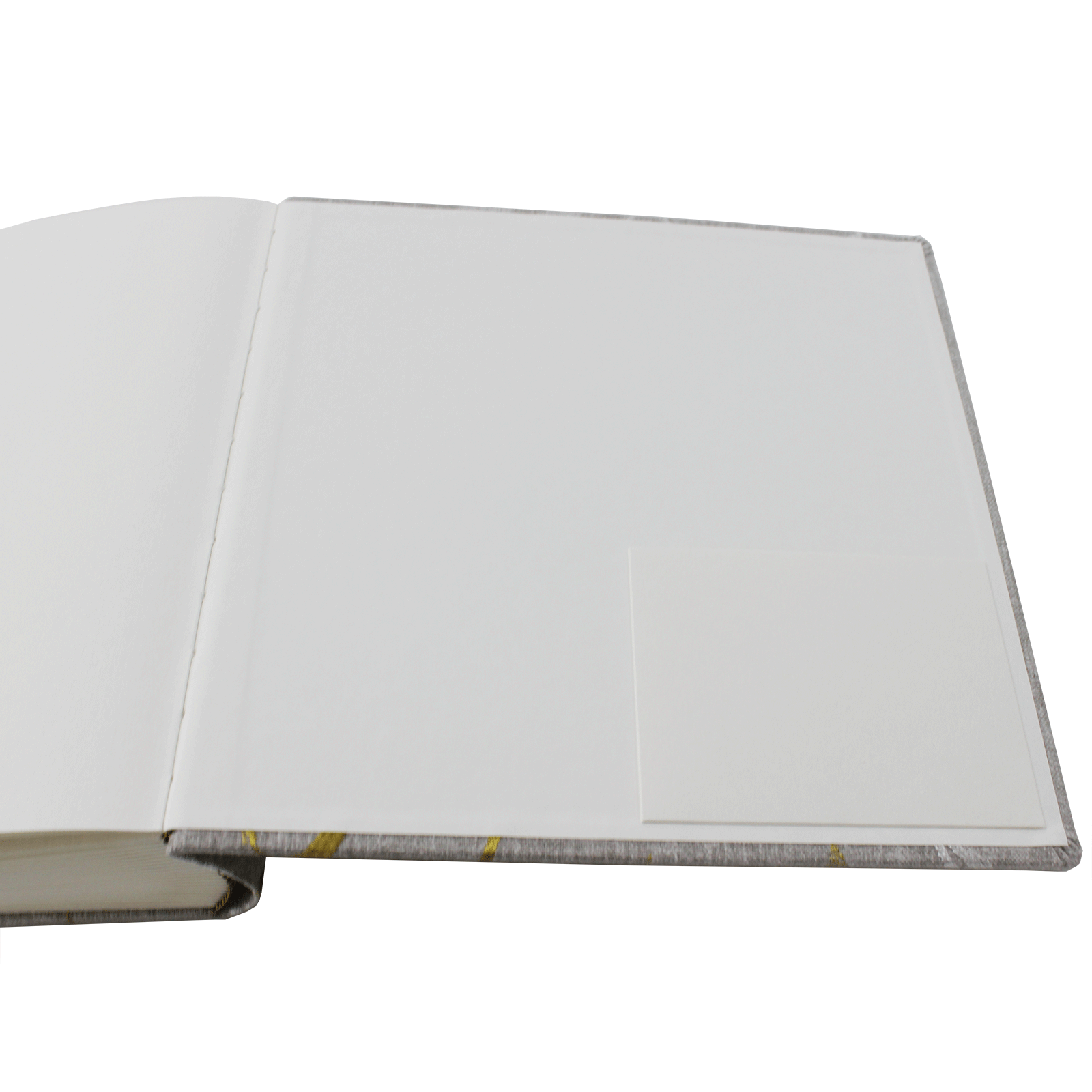 Fotoalbum Zoe im Baumwoll-Leinen-Einband mit Blumenstickereien