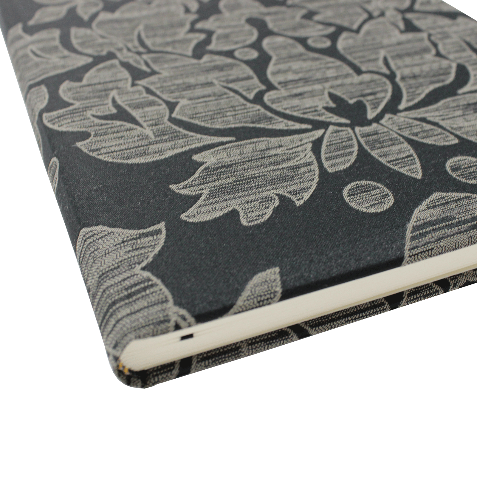 ruecken Gästebuch Capriccio mit Baumwolleinband im Hochformat