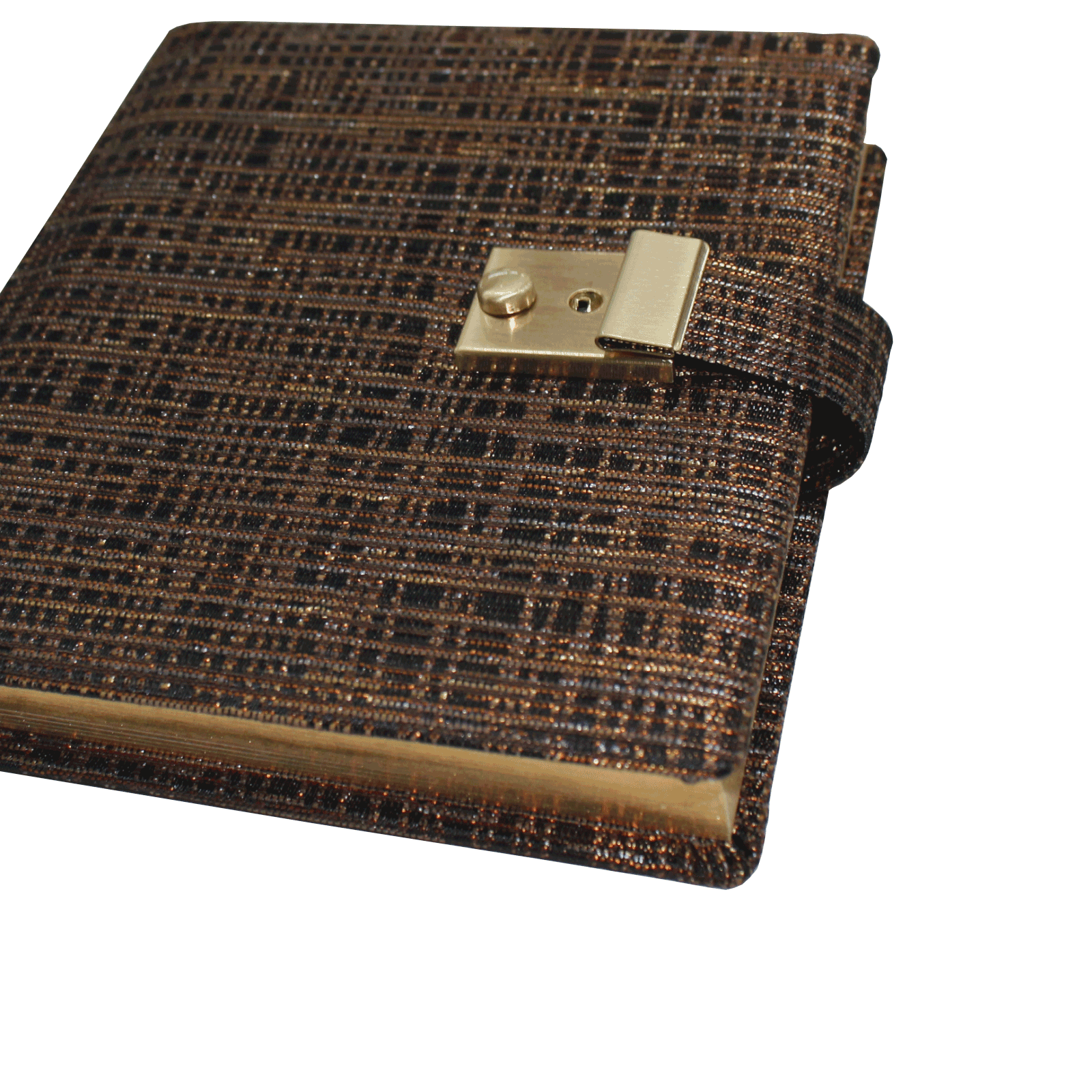 Tagebuch mit Schloss Tessy in Schwarz-Gold