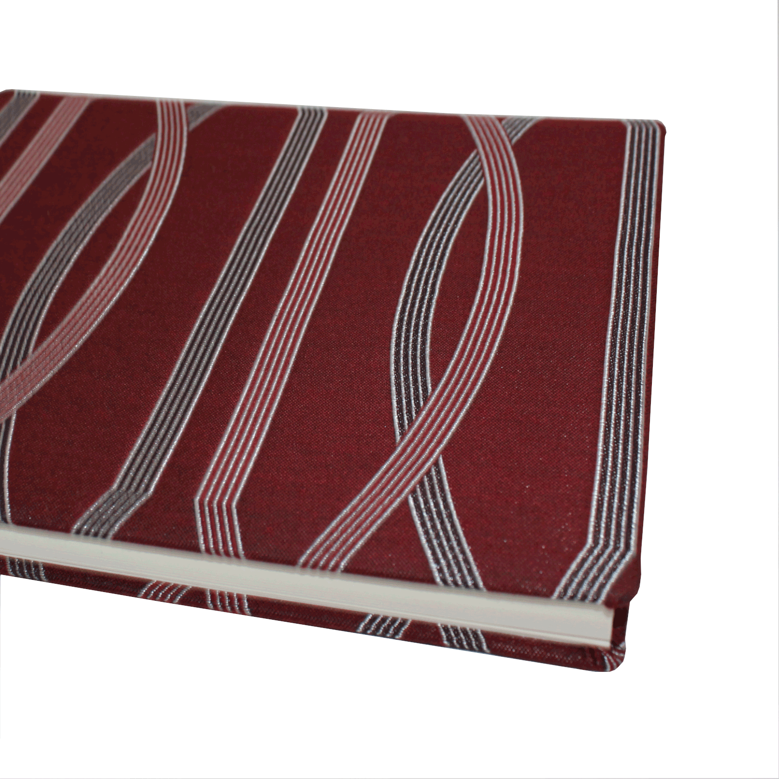 runde-Ecken Gästebuch Villa im Seide-Baumwolleinband