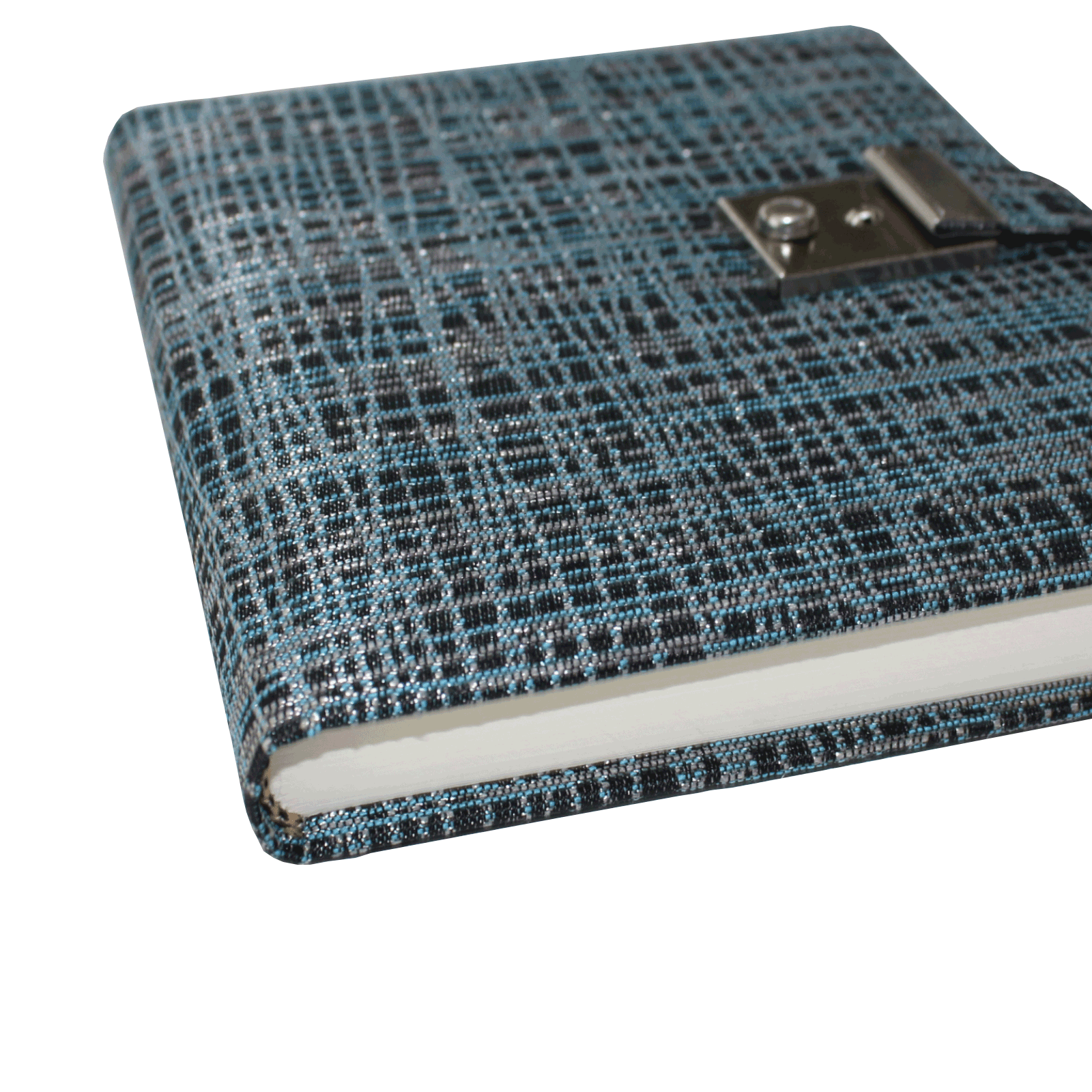 Tagebuch mit Schloss Tessy in Blau-Silber