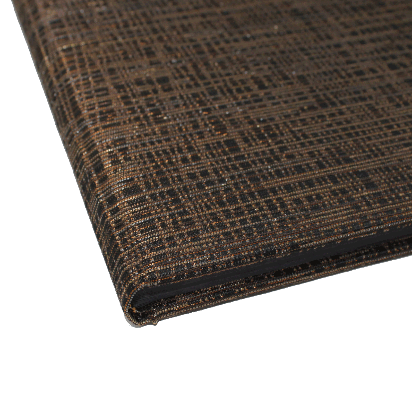 Foto-Gästebuch Tessy im Stoffeinband in Schwarz-Gold