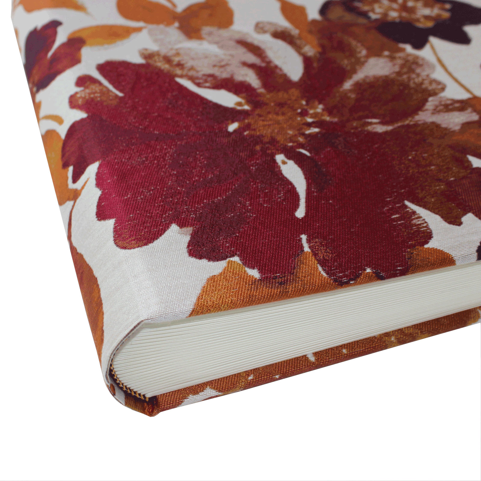 Fotoalbum Magnolie mit blumigem Webmuster