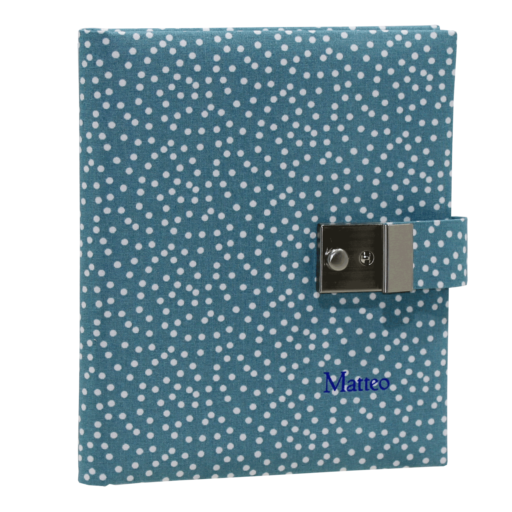 Tagebuch mit Schloss Pallino in Blau