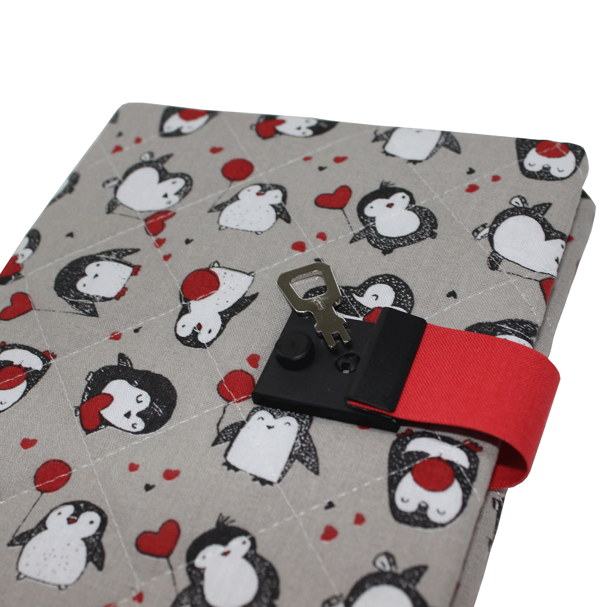 Tagebuch mit Schloss Pinguin