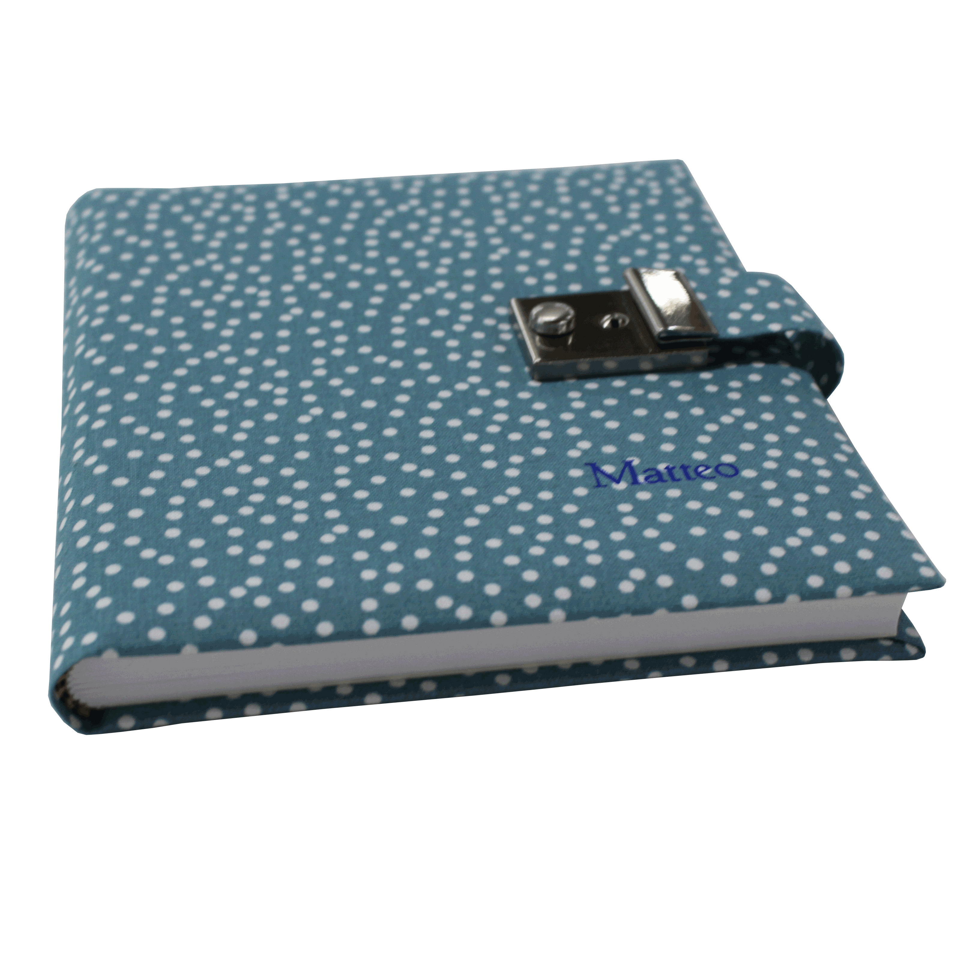 Tagebuch mit Schloss Pallino in Blau