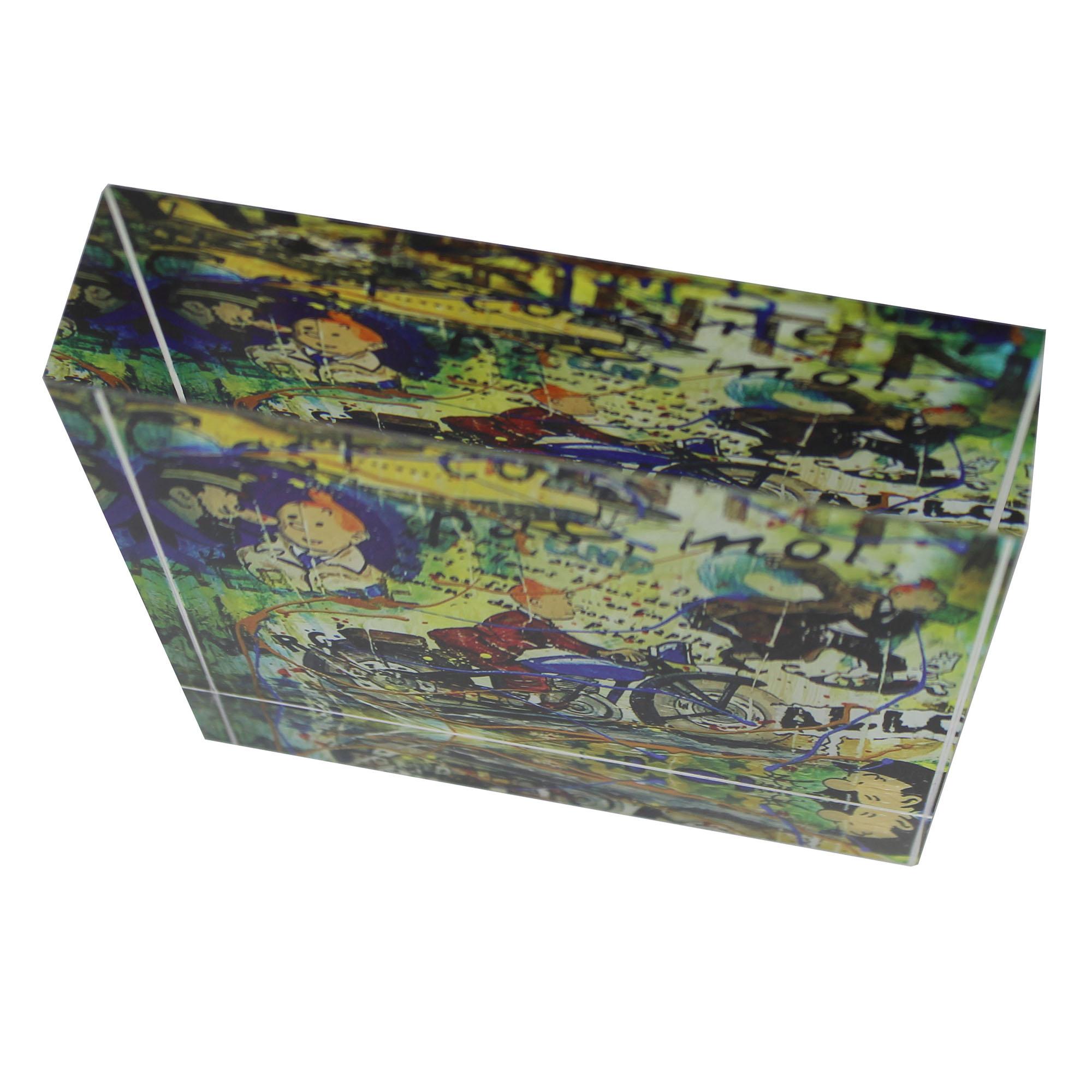 03-2000 Acrylblock 10 x 10 cm - POP ART Achim Kegel