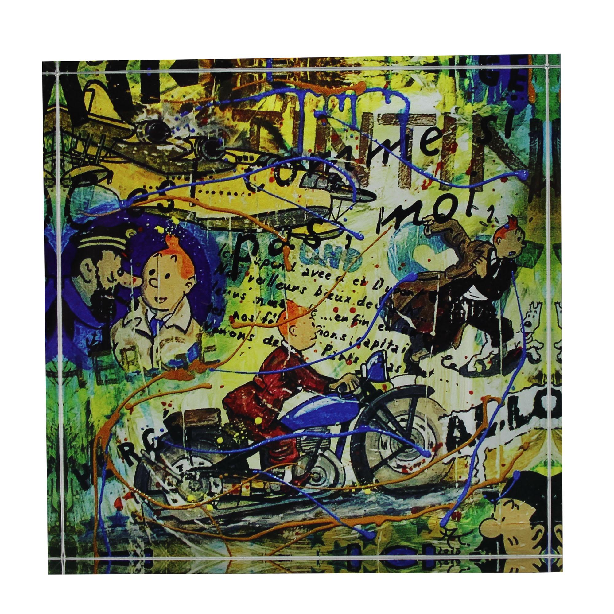 04-2000 Acrylblock 10 x 10 cm - POP ART Achim Kegel