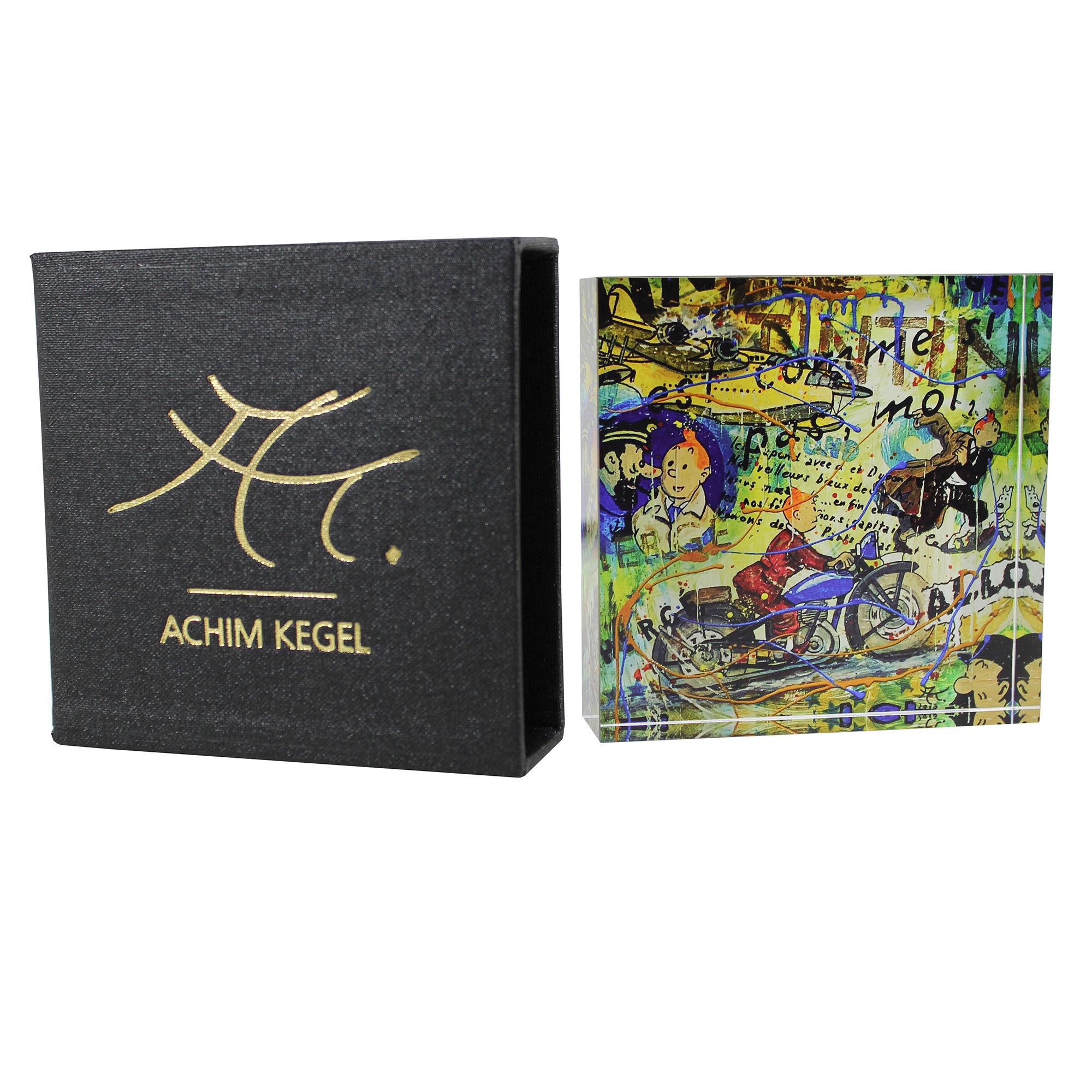 05-2000 Acrylblock 10 x 10 cm - POP ART Achim Kegel