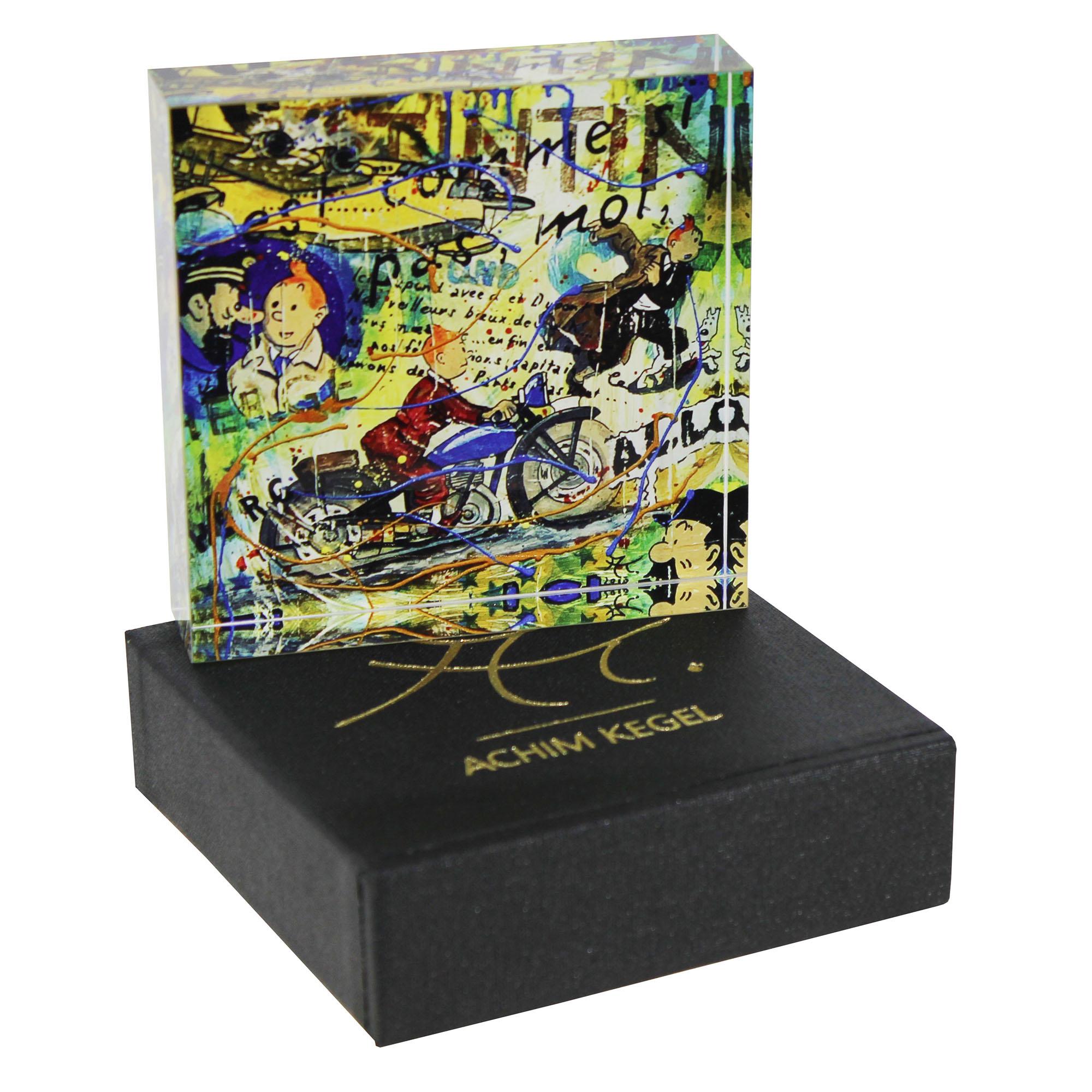 06-2000 Acrylblock 10 x 10 cm - POP ART Achim Kegel