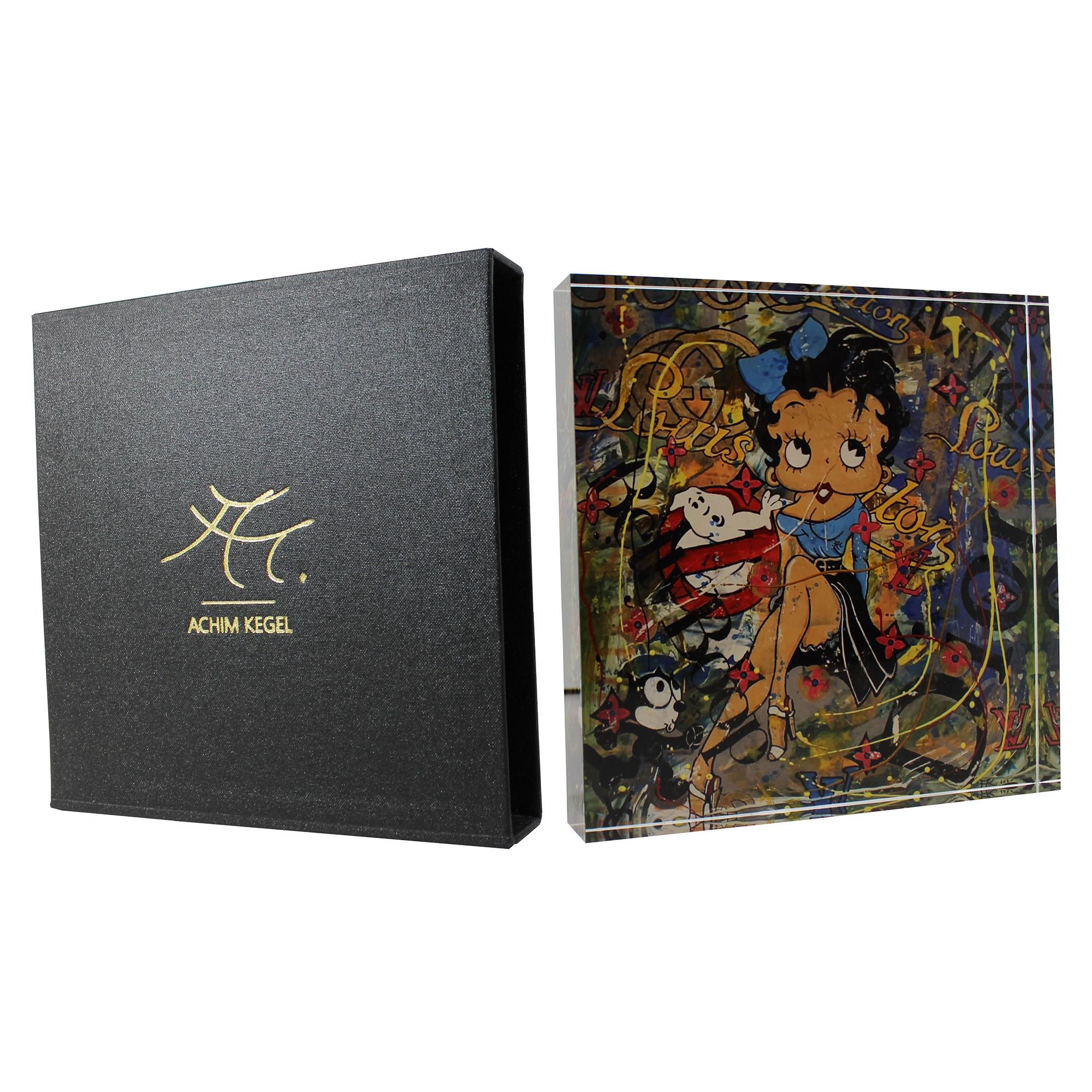 09-2000 Acrylblock 20 x 20 cm - POP ART Achim Kegel