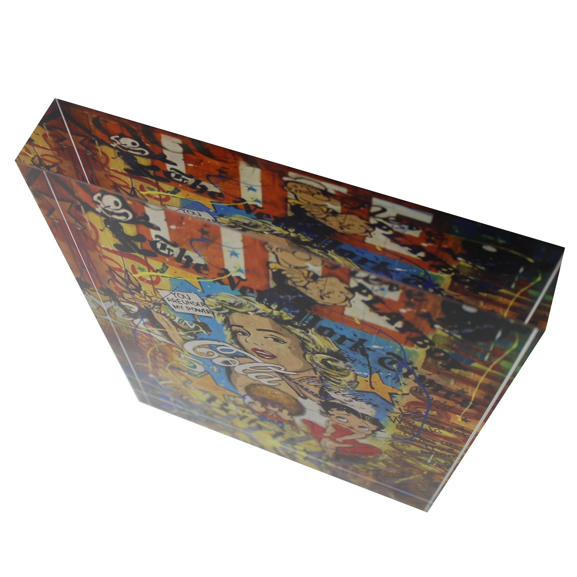 Acrylblock 15 x 20 cm - POP ART Achim Kegel