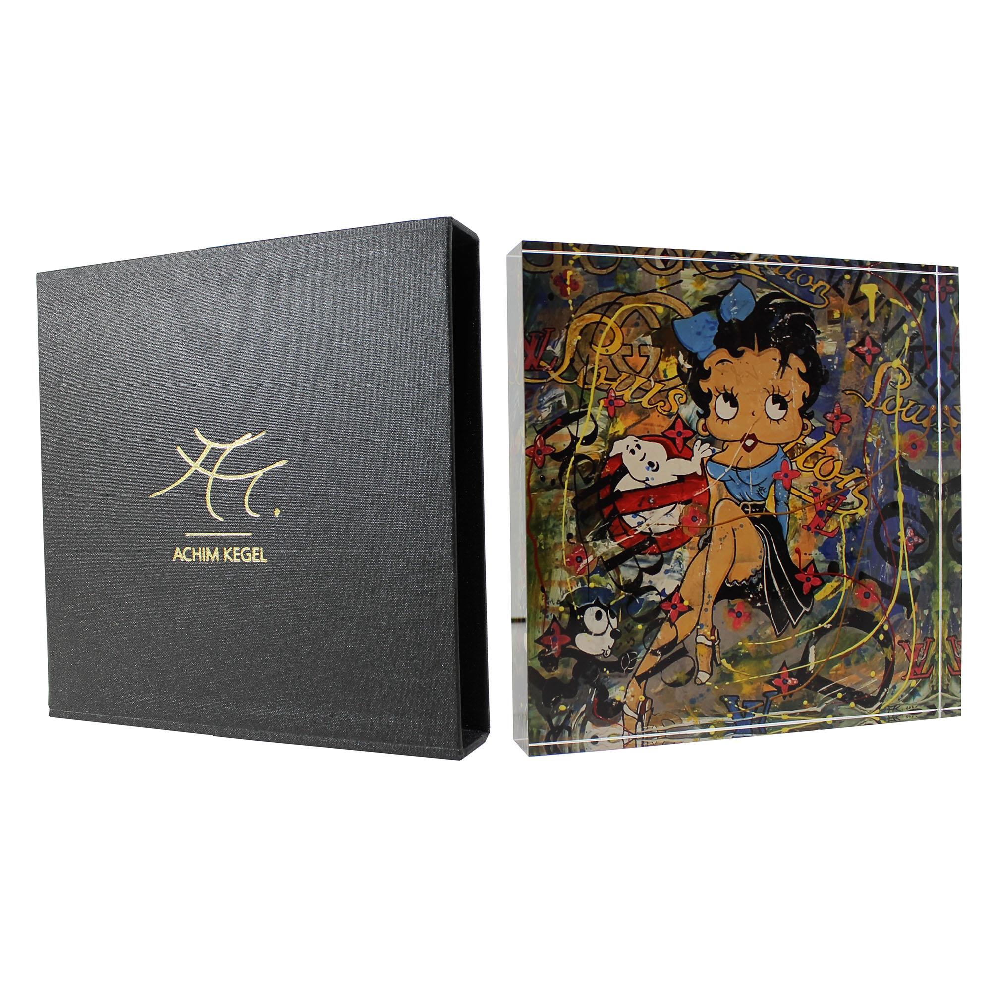 10-2000 Acrylblock 20 x 20 cm - POP ART Achim Kegel