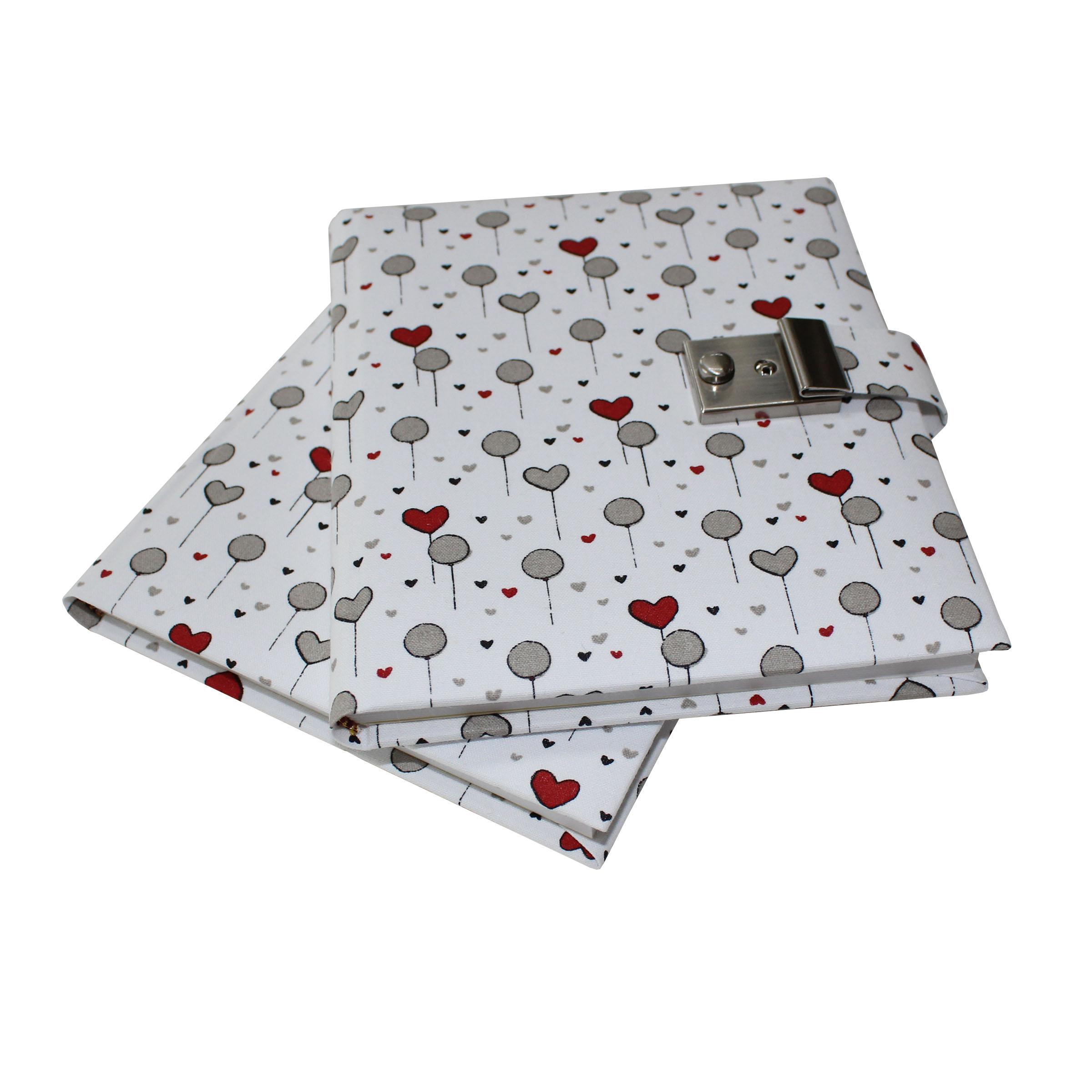 Paar-1 Poesiealbum und Tagebuch Balloon Hearts