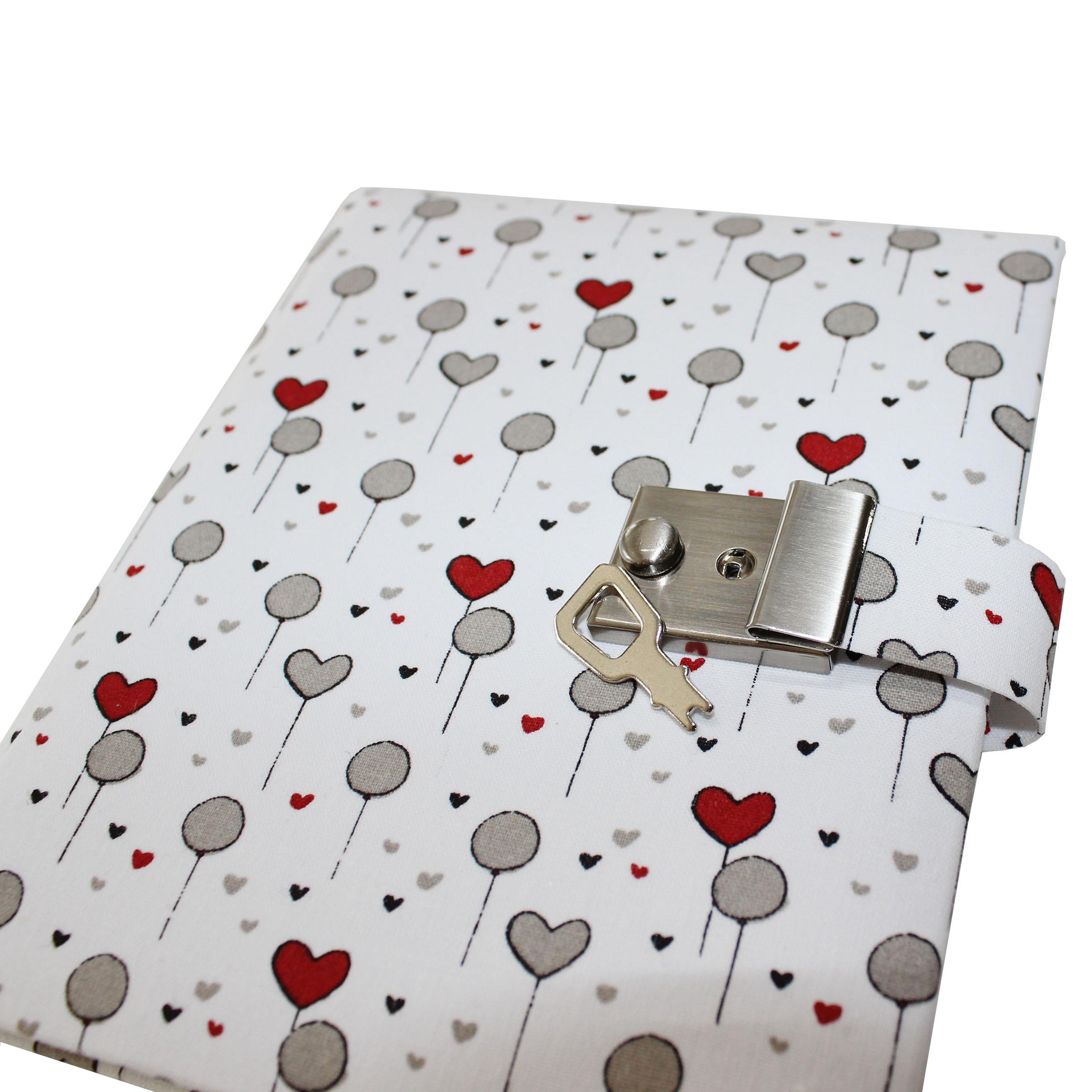 Schloss Poesiealbum und Tagebuch Balloon Hearts