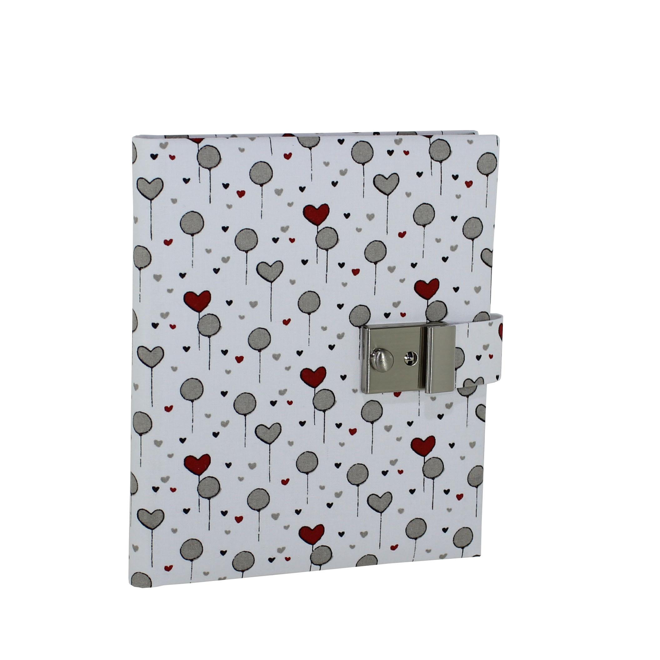 Tagebuch stehend Poesiealbum und Tagebuch Balloon Hearts